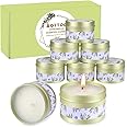 Aottom Set Candele Citronella, Regalo di Natale per donne 120-160 Ore di Combustione Cera Candele Natalizie di Limone Regalo 