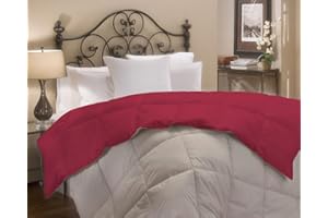 IL GRUPPONE PASSIONE CASA Piumino invernale in Piuma d'Oca 90/10 Double Face 350 gr/mq Inverno disponibile singolo piazza mezza e matrimoniale piumone caldo trapuntato trapunta in 5 colori - Singolo - PannaBordeaux