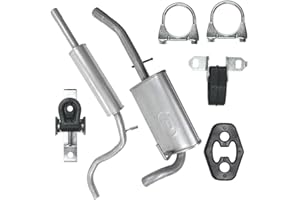 GENERIC Polmo Silencer Set Exhaust for Seat Arosa 1 I VW Lupo 1 I 1.0 1.4