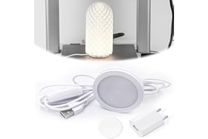 SONGYEA 3D-Drucker LED-Lampen-Kit für Lab A1/A1mini/P1S/P1P/X1C für Crafting Nachtlicht Modelle und Einfache Installation, Mit USB-Adapter, Drei Arten von weißem Licht (Weißer Stil)