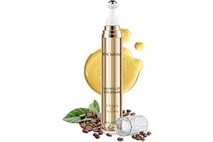 MUOCOBU Eye Cream for Dark Circles: Under Eye Cream with Hyaluronic Acid for Dark Circles and Puffiness Eye Care Eye Serum Anti Aging with 360° Massage Ball Reduce Eye Bags, Wrinkles and Fine Lines 20ML