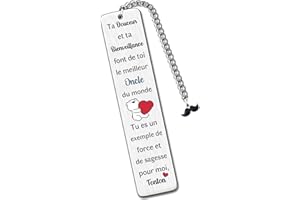 HZBLAZ Oncle Marque-Pages Noël Fête Des Pères Apprécier Cadeau Hommes D'Anniversaire Meilleur Tonton Du Monde Retraite Amour Citations Souvenirs Action de Grâce Livre Accessoire De Nièce Neveu