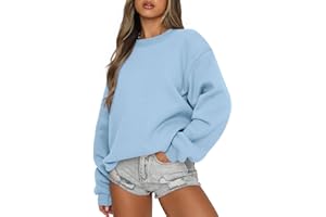 CHICZONE Womens Sweatshirts Crew Neck Pullover Sweaters Casual Comfy Fall Winter Clothes