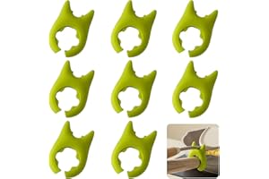 LINGJIA 8 Pièces Repose Cuillère Cuisine, Soulève Couvercle de Casserole, Porte Cuillères de Cuisine, Anti Éclaboussures en Silicone, Ustensiles de Cuisine en Silicone, Porte Couvercle de Casserole