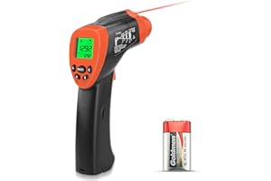 Infrared IR Thermometer, Kethvoz Laser Temperature Meter Industrial Temperature Gun Measure Temp -50°C ~ 700°C for Kitchen Food Cooking, Non-Contact Infrared Pyrometer KE-980G