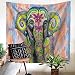 Produktbild QEES Böhmischer Wandteppich Elefant Wandbehang Indischer Stil Hippie Schönes Wandtuch Tischdecke Strandtuch Vorhang Mehrzweck Tuch Einzigartiges Design Hochwertige Verarbeitung (GT10-elephant 15-S)