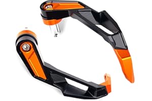 CCYYMOWOK Compatible avec DUKE 390 125 200 790 250 690 1290 Super Duke R RC390 Accessoires de moto Guidon Protection de frein Aluminium Moto Levier d'embrayage Protection des mains Protecteur (orange)