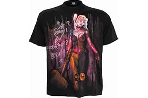 DC Comics - Harley Quinn - Trick Or Treat - Front Print T-Shirt Black