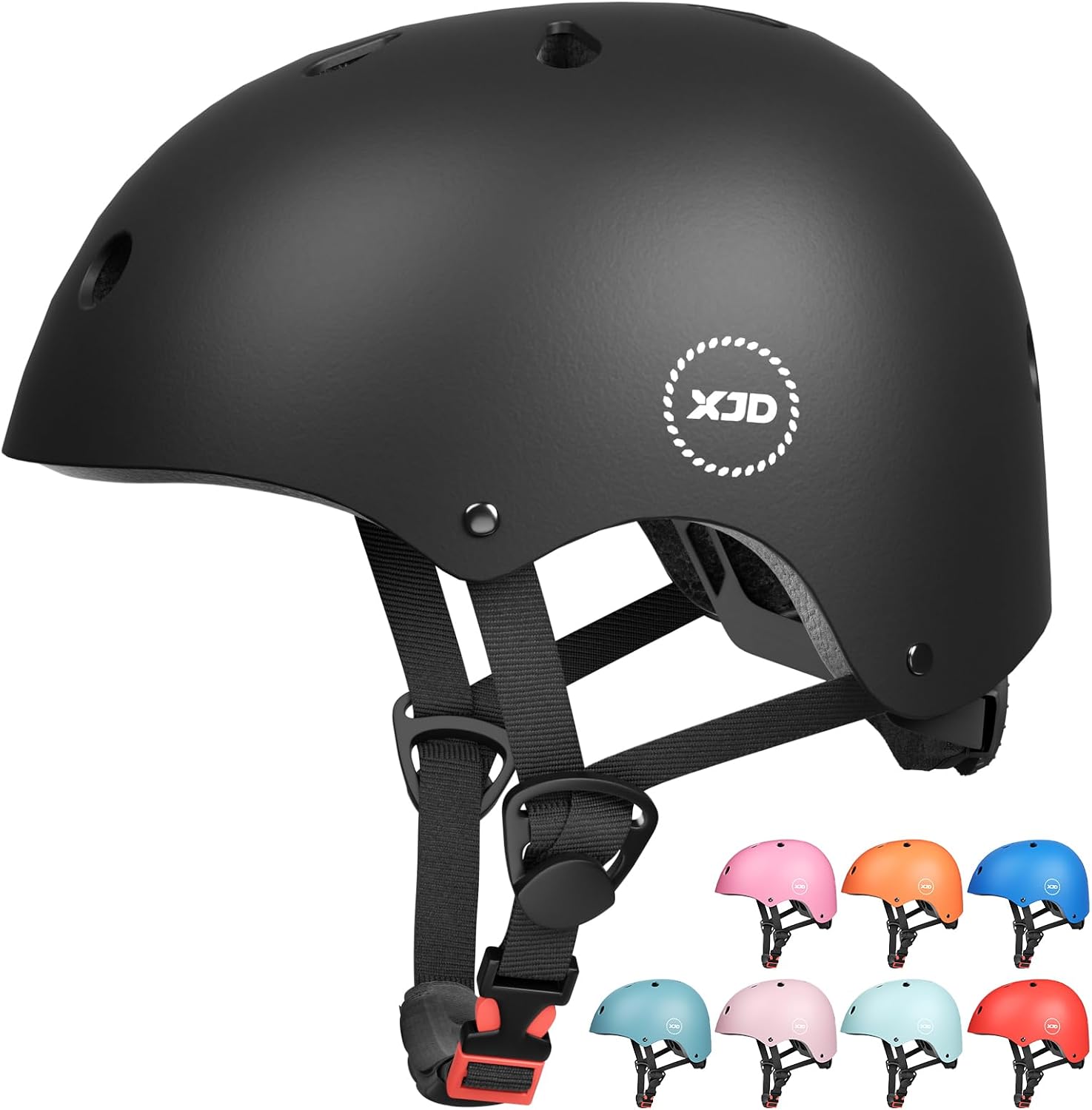 XJD Casco de Ciclismo para Niños Ajustable Casco Bicicleta Niño Casco Infantil Patinete Rollerskate de 3 a 14 Años Protecciones para Múltiples Deportes