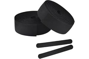 Chstarina 2 Rouleaux Ruban de Guidon de Vélo, Ruban de Guidon de Vélo Ddurable et Respirant, Guidoline Velo Route avec Bandes Aadhésives, Ruban Antidérapant et Résistant à l'usure pour Vélo
