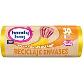 Handy Bag Trash Bags 30L Heavy Duty Triple Layer, Leakproof, Self-Closing, Recycling Containers, 100% Recycled Plastic, Pack