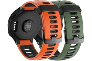 ANBEST Cinturino in Silicone per Garmin Forerunner 735XT/235/220/230/620/630 Cinturino Sportivo di Ricambio per Approach S20/S5/S6 Braccialetto Sostitutivo,
