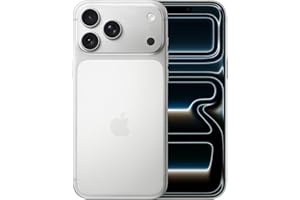 Apple iPhone 17 Pro Max 256 Go : Écran 6,9 Pouces, Puce A19 Pro, Autonomie Record sur iPhone, Système caméra Pro Fusion, Caméra Avant Center Stage ; Argent