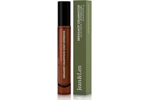 Jean & Len Eau de Toilette Bergamot & Cedarwood, kryddig och frisk doft, praktisk miniparfym, perfekt för resan, minimalistisk glasflaska, 10 ml