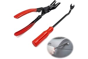 behone 2 pièces Pince à dégrafer,Porte de Voiture Automatique Clip, Pinces Universelles Outils Pour Garnitures kits de réparation pour la garniture de porte de voiture et le Tableau de bord de panneau