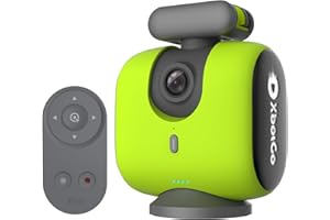 XbotGo Chameleon Action Cam 4K 60FPS - Monitoraggio Del Calcio E Registrazione Del Basket Per Gli Action Cam Per Sport Di Squadra, Live Streaming, Compatibile con iOS E Android (Verde Limone)