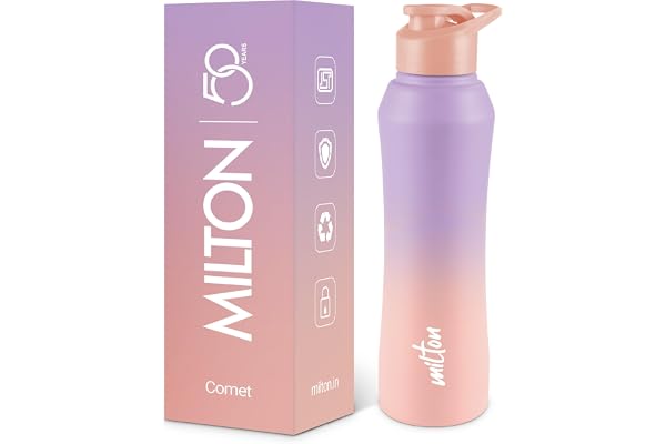 MILTON Comet 1000 ISI Certified Stainless Steel Water Bottle I Leak Proof I Rust proof I Single Walled I Ideal for Office, Sc