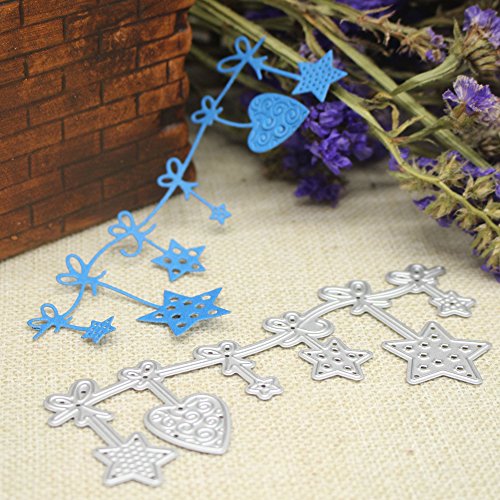 Amazingdeal365 Deko Metall Form Stanzschablonen Schablonen Schneiden DIY Dekor Sammelalbum Karten Buchzeichen Lesezeichen als Geschenk für Freunde Geburtstag Kinder,Kindergarten Hobby Schule Handarbeit Unterricht usw. Ein tolles Geschenk! - 8