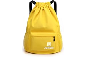 JSNOM Sacca Sportiva Palestra Mare: Zaino Casual Spiaggia Impermeabile per Viaggio Yoga Escursionismo Nuoto Allenamento Scuola con Coulisse per Uomo Donna