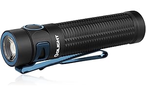 ‎OLIGHT OLIGHT Baton 3 Pro LED Taschenlampe, Extrem Hell 1500 Lumen 175 Meter USB Aufladbare Taschenlampe mit 6 Lichtmodi, 120 Tage Leuchtdauer IPX8 Wasserdicht Tragbare Taschenlampe (Kaltweiß, Schwarz)