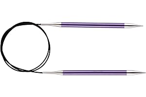 KnitPro Zing: Ferri da Maglia: circolari: fissi: 150 cm x 7 mm, Alluminio, Multicolore, 7,00 mm