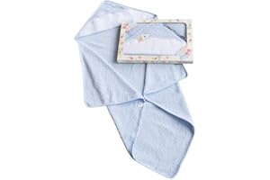 BUBABÙ Accappatoio neonato da ricamare, con inserto in etamine su cappuccio a triangolo MISURA 55 FORI, con filo per ricamo. Misura75x75 cm Composizione: Cotone 100% Made in Italy