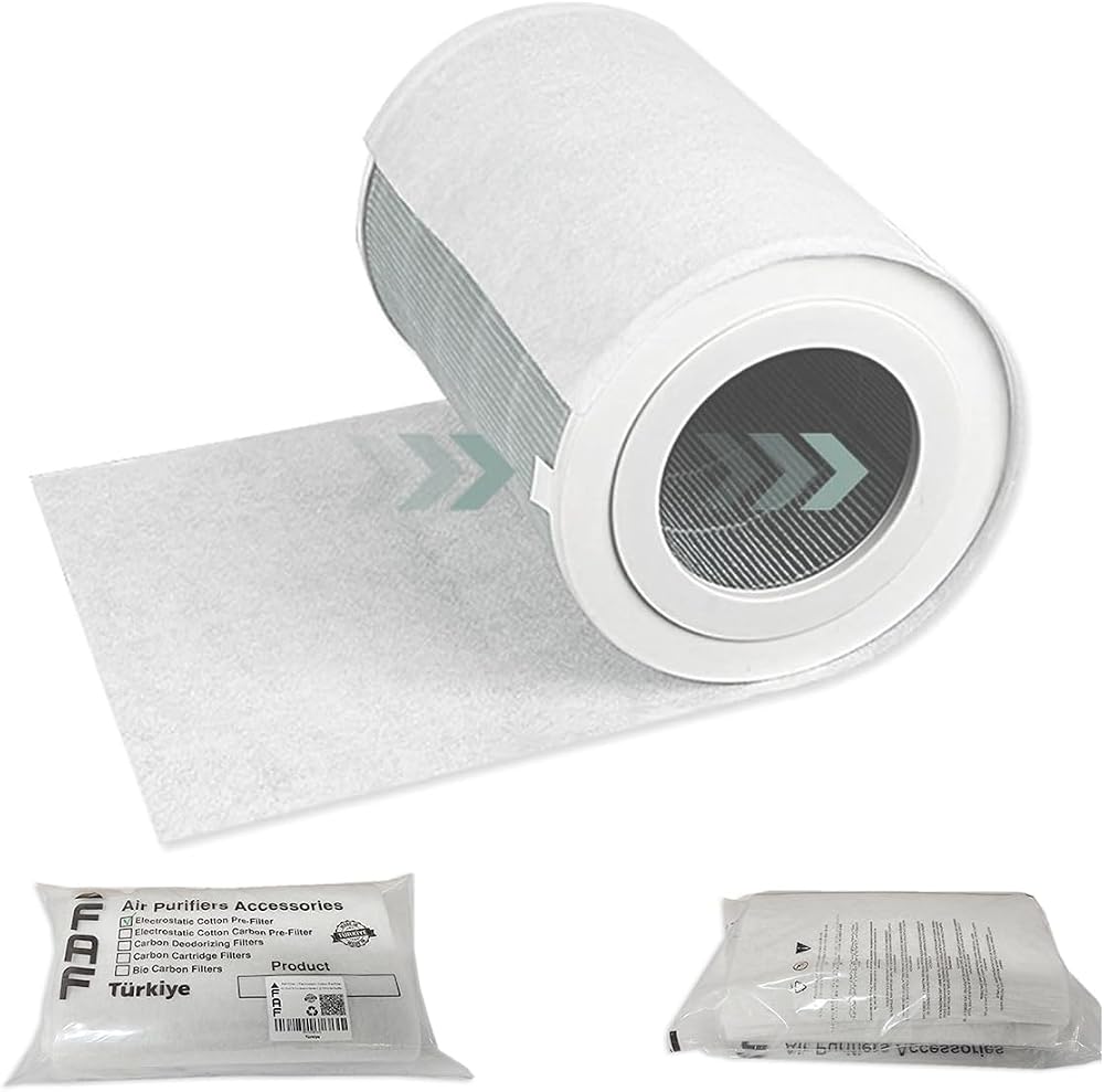 Faf Fresh Air Filter 10/Pcs Electrostatic Dust Trap Pre-filter For Philips Purifier Serileri İle Uyumlu Hava Temizleyici Filtre Üstü Elektrostatik Toz Tutucu Koruyucu (AC1711- AC1715)