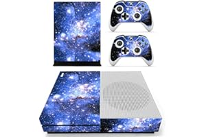 Morbuy Xbox One S Skin Vinyl Decal Full Body Cover Sticker For Microsoft Xbox One S Console and 2 Controller Skins (Sky Blue)