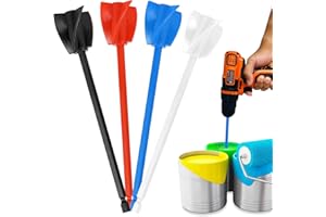 Boutihao Miscelatore Epossidico per Resina Palette per Miscelatore in Resina Epossidica Riutilizzabili Agitatore in Resina Epossidica per Miscelare Resina Epossidica Vernice Smalto in Ceramica 4 Pezzi