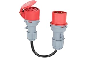 CHRI Starkstrom Adapter Cee Adapter 32a auf 16a, 5 * 2.5mm² Starkstromkabel 16A 415V