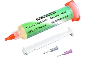 ENIYOU Flussante Per Saldatura A Stagno,Flussante,Pasta Saldante Stagno,Pasta Saldante,No Pulire La Saldatura Con Il Flussante,Con Asta Di Spinta,138 ℃ (10 ml)