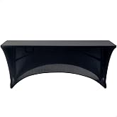 AKTIVE 61548 &ndash; Black Garden Table Cover, Heavy Duty Furniture Protector with Reinforced Grip, Elastic 180 x 76 x 76 cm, Outdo