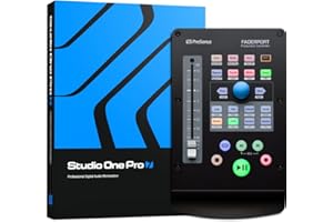 PreSonus FaderPort, Contrôleur de Mixage DAW pour Production Musicale avec Studio One Artist, Ableton Live Lite, Bundle de Logiciels pour Enregistrement, Diffusion et Podcasting