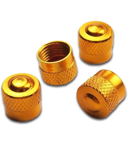 20 Pezzi YOU.S Tappi Valvola In Alluminio Oro Con Guarnizione Per