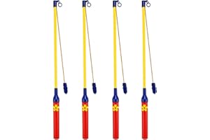 yumcute 4er Pack Laternenstab Mit LED, Outdoor LED Elektronischer Laternenstab Mit FüR Kinderparty, Kindergarten, KostüMparty Und Weihnachtsfeiertag St. Martin