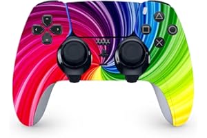 Wonhomke Reines Farbdesign für PS5 Gamepad Joystick Skins für PS5 Controller Skin Aufkleber für PS5 Controller PVC Aufkleber (PS5-002)