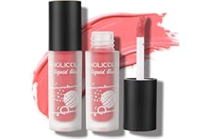 Anglicolor 2PC Blush Liquid Creme,hellt den Hautton auf und betont die natürliche Schönheit Taufrisches,leichtes glattes und einfach zu verteilendes Rouge Samtiges,mattes flüssiges Rouge-Make-up(01#)