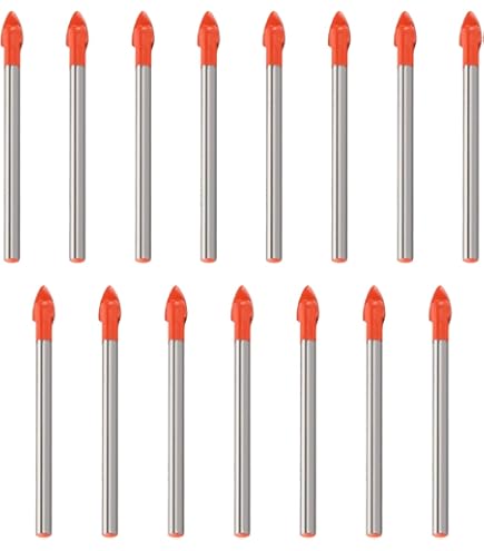 10 Punte Per Vetro E Piastrelle 6mm - Professionali, Per Ceramica, Vetro, Plastica Dura, Arancioni - Foto 6