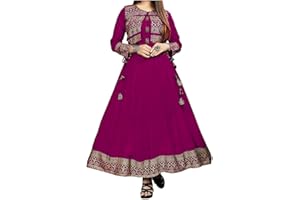 Blessfull Healing Women Self Design Anarkali Rayon Kurti