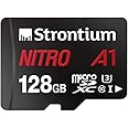 Strontium Nitro A1 128GB Micro SDXC Memory Card 100MB/s A1 UHS-I U3 Class 10 with High Speed Adapter for Smartphones Tablets 