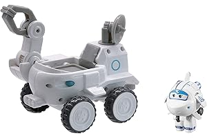 MEGA OYUNCAK Super Wings Transfom a BOT Vehículo |Astra's Moon Rover |Vehículo y Figura de 2 Pulgadas
