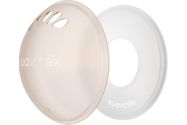 Suavinex, Set de 2 Conchas Recolectoras (para Recoger las Pérdidas de Leche) + 2 Conchas Protectoras (para Evitar el Roce de la Ropa). Recolector de Leche Materna, Protegen Pezones Sensibles, 4 uds