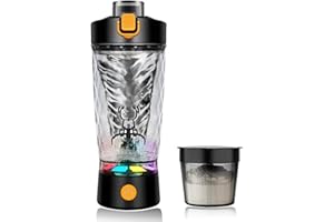 flintronic Elektrischer Eiweiß Shaker, 650ML Elektrischer Protein Shaker, Automatischer Protein Mixer, USB C Wiederaufladbare Eiweiß Mixer, Shaker Cups für Proteinshakes Mahlzeitenersatz- BPA-Frei