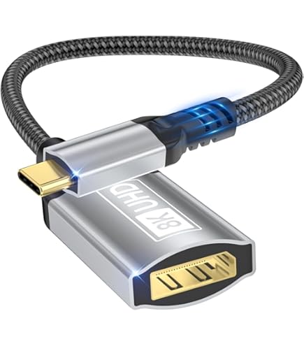 Silkland Cavo USB C a DisplayPort 1.4 1M, 8K@60Hz, 4K@240Hz/144Hz, 2K@240Hz/144Hz, 32.4Gbps, Thunderbolt 4/3 a DisplayPort per iPhone 17 16 15, MacBook Pro/Air, Mac Mini, iPad Pro/Air, Galaxy S8-S25