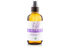 ALTEYA ORGANICS Alteya Organic Lavender Water Spray 240ml - 100% Pure Lavender Hydrolat - USDA Certified Organic - Face Toner, Revitalizing Body, Condition Hair & Scalp - Cleanse, Soothe, Balance, Hydrate
