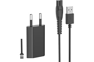 BENSN 5V Chargeur pour Tondeuse Philips OneBlade QP2734, QP2724, QP2824, QP2834, QP4631, Chargeur One Blade Philipp, 5V 1A USB Adaptateur Secteur AVCE Cable 1.5m pour Rasoir Philips