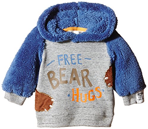 Pumpkin Patch Baby-Boys Bear Hugs Hoodie, Multicoloured, 6-9 Months (Manufacturer Size:6-12 Months)
