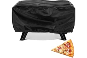 CHCAES Pizzaofen Abdeckung Abdeckhaube für Pizzaofen Schwarz Outdoor Schutzhülle Wasserdicht Pizzaofen für Zubehör 55 x 55 x 27 cm