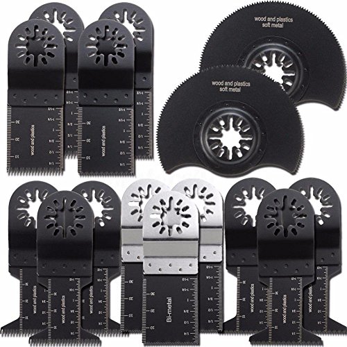 Preisvergleich Produktbild ZHUOTOP oszillierendes Multifunktionswerkzeug, für Fein, Multimaster, Ryobi, Bosch-Set