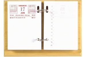 OBERTHUR - 1 Socle en Bois pour Bloc Ephéméride